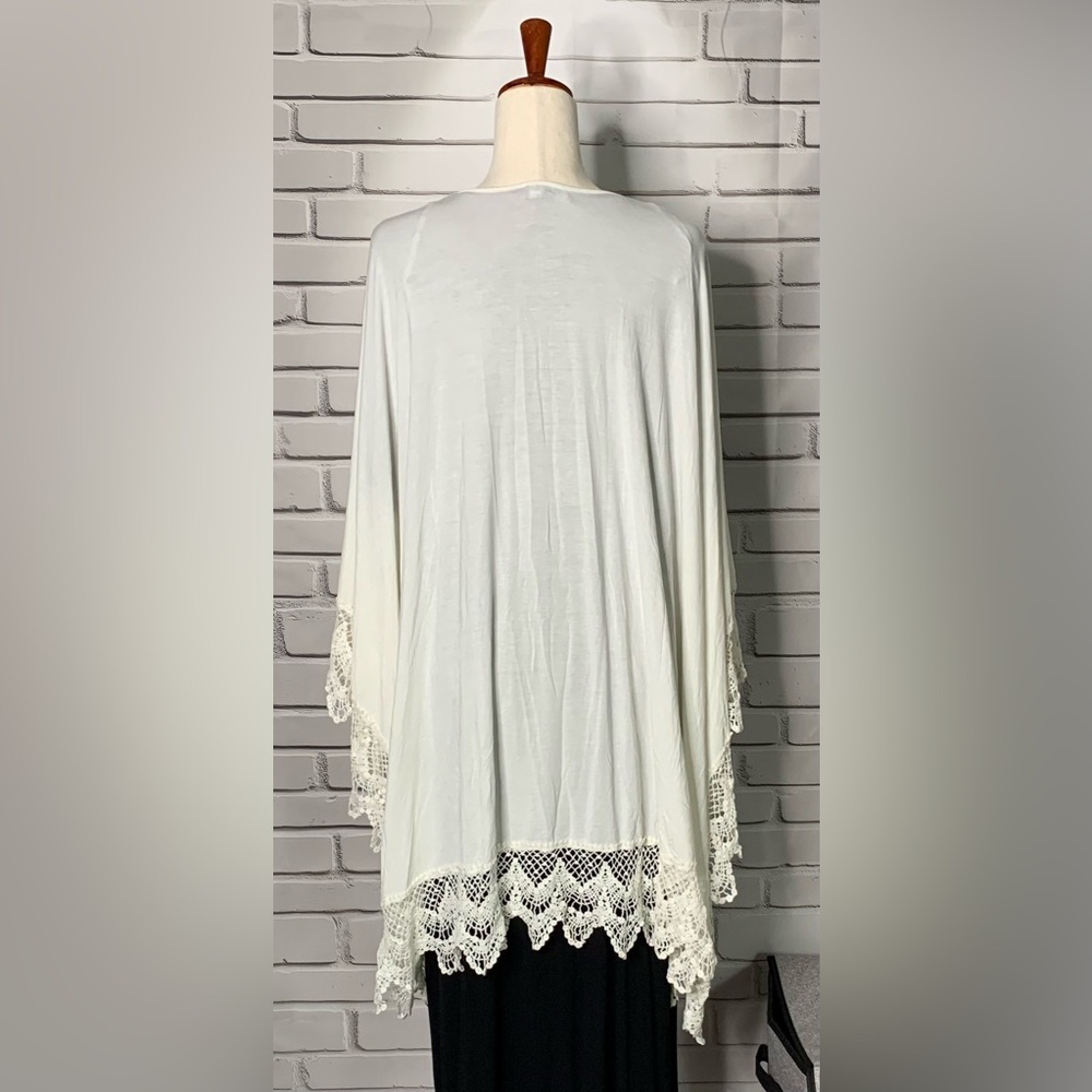 Women's POL White Washed Jersey Shawls NEW - Picture 5 of 5